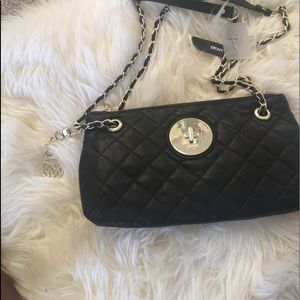 DKNY Quilted Leather Napa Shoulder/Crossbody Bag